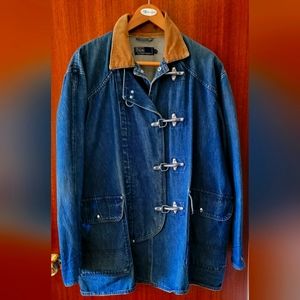 Vintage Polo Ralph Lauren fireman style denim coat